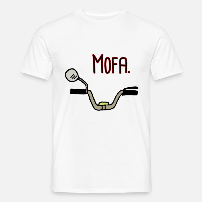 Mofa Lenker 25 Kmh Statement - Männer T-Shirt - Weiß