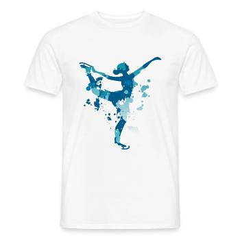 Eiskunstlauf splash - Männer T-Shirt - Weiß - Vorne - AI Model Male 178 dark (178cm)