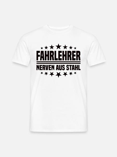 Fahrlehrer lustiges Fahrschullehrer Geschenk - Männer T-Shirt - Weiß
