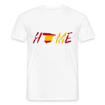 Spain Home - Men's T-Shirt - white - Front - AI Model Male 178 dark (178cm)