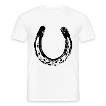 Hufeisen - Männer T-Shirt - Weiß - Vorne - AI Model Male 178 dark (178cm)