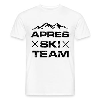 apres ski team - Männer T-Shirt - Weiß - Vorne - AI Model Male 178 dark (178cm)