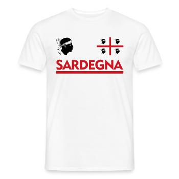 Sardinia Sardegna Head Sardinia - Men's T-Shirt - white - Front - AI Model Male 178 dark (178cm)