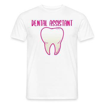 Dentist Dental Assistant Practice Teeth I Gift - Men's T-Shirt - white - Front - AI Model Male 178 dark (178cm)