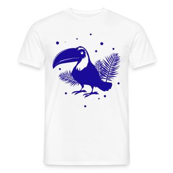 Tukan - Zoo - Vogel - Tierfreund - Naturschutz - Männer T-Shirt - Weiß - Vorne - AI Model Male 178 dark (178cm)