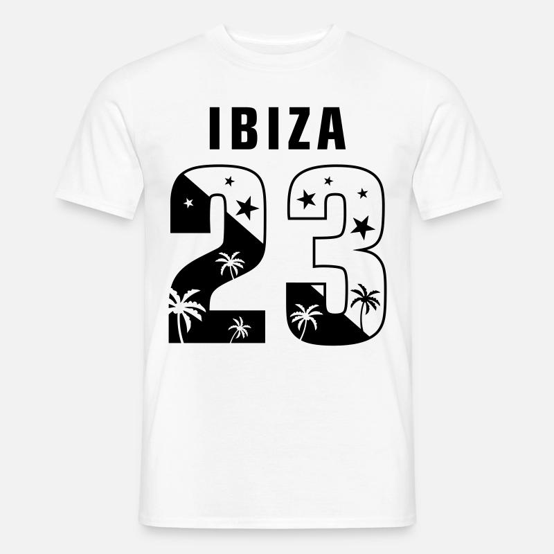 Ibiza 23 - Männer T-Shirt - Weiß