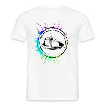 Cuisson du gâteau au fromage - T-shirt homme - blanc - Devant - AI Model Male 178 dark (178cm)