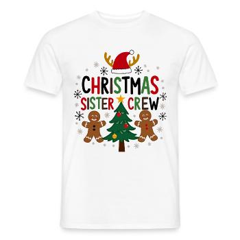 Weihnachts Schwester Crew - Festliches Design - Männer T-Shirt - Weiß - Vorne - AI Model Male 178 dark (178cm)
