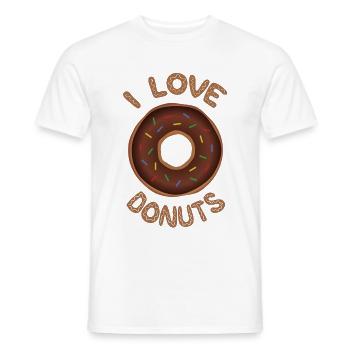 Donut choc - Männer T-Shirt - Weiß - Vorne - AI Model Male 178 dark (178cm)