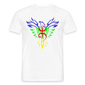 Amazigh Flag Sign Tifinagh Berber - Men's T-Shirt - white - Front - AI Model Male 178 dark (178cm)
