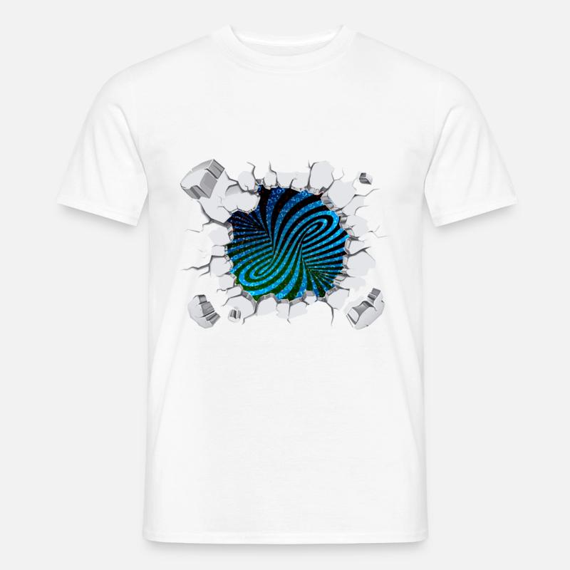 Matrix eddy current breaks out - Men's T-shirt - white