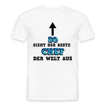 So sieht der beste Chef aus Geschäftsführer - Männer T-Shirt - Weiß - Vorne - AI Model Male 178 dark (178cm)