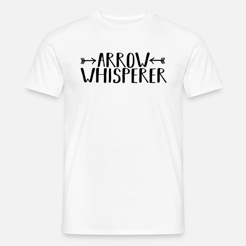 Bogensport Bogenschießen Langbogen Geschenk - Männer T-Shirt - Weiß