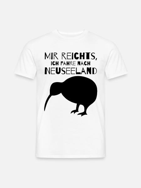 Mir reichts, ich fahre nach Neuseeland - Männer T-Shirt - Weiß