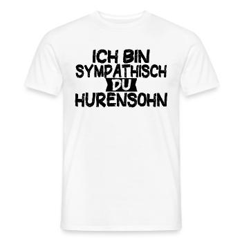 Lustige Sprüche Beleidigungen witzige Sprüche - Männer T-Shirt - Weiß - Vorne - AI Model Male 178 dark (178cm)