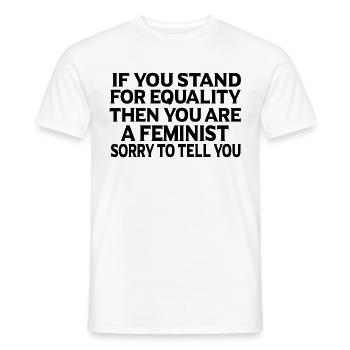 Cadeau féministe féministe féministe - T-shirt homme - blanc - Devant - AI Model Male 178 dark (178cm)