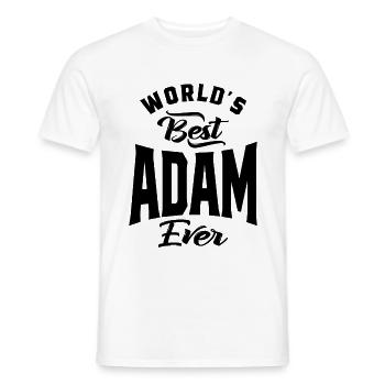 Adam Personalized Name Birthday Gift - Men's T-Shirt - white - Front - AI Model Male 178 dark (178cm)