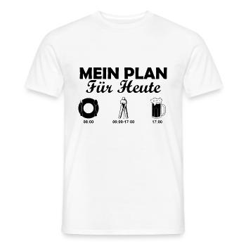 Tagesplan Golf - Männer T-Shirt - Weiß - Vorne - AI Model Male 178 dark (178cm)