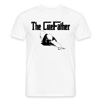 The Cuefather 8 Ball Pool Billiard Player Snooker - Männer T-Shirt - Weiß - Vorne - AI Model Male 178 dark (178cm)