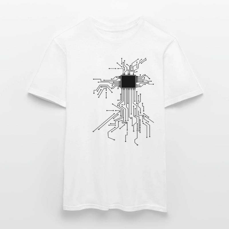 CPU Technik Nerd Computerchip Programmierer Männer T-Shirt