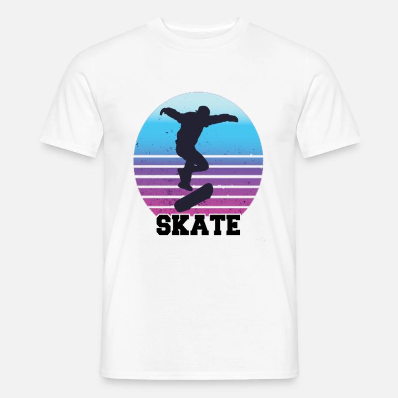 Skateboarding Skateboard Longboard Geschenk - Männer T-Shirt - Weiß