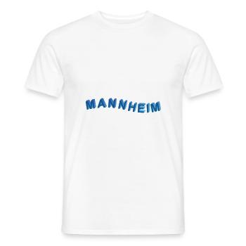 Mannheim Welle - Männer T-Shirt - Weiß - Vorne - AI Model Male 178 dark (178cm)