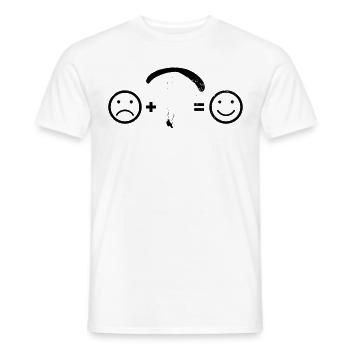 Gleitschirm Paragliding Paragleiter Shirt - Männer T-Shirt - Weiß - Vorne - AI Model Male 178 dark (178cm)