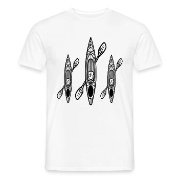 See Kajak Wildwasser Kayak Kanu Kajak Kayak Paddle - Männer T-Shirt - Weiß - Vorne - AI Model Male 178 dark (178cm)