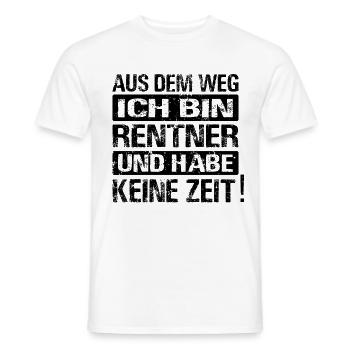 Aus dem Weg Ich bin Rentner und habe keine Zeit - Männer T-Shirt - Weiß - Vorne - AI Model Male 178 dark (178cm)