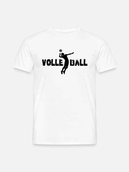 Volleyball Player - Volleyballer Beach Volleyball - Männer T-Shirt - Weiß