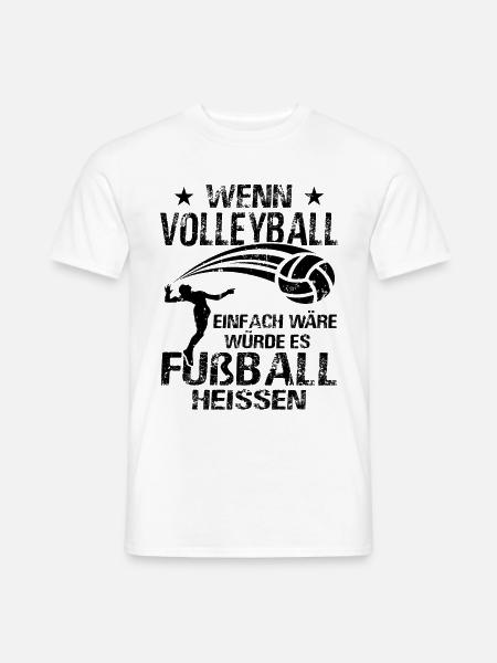 Volleyball Volleyballer - Beachvolleyball - Männer T-Shirt - Weiß