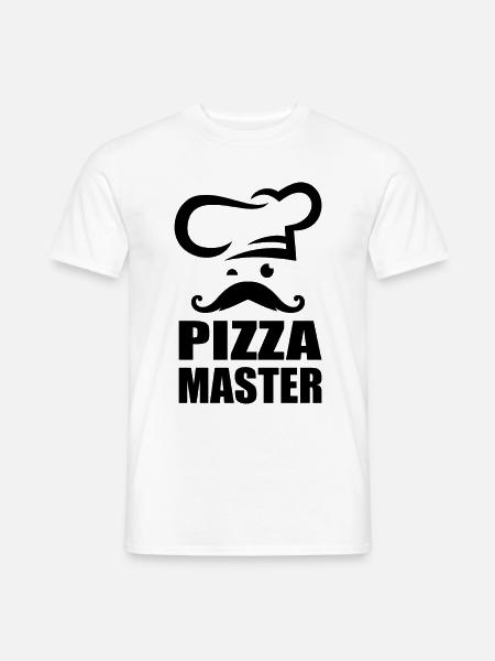 Pizza Master - Pizza Chefkoch Feinschmecker Pizza - Männer T-Shirt - Weiß