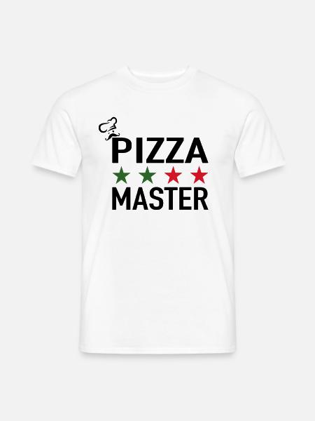 Pizza Master Pizza Chefkoch Italienische Pizza - Männer T-Shirt - Weiß