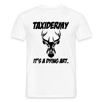 Montage Animal Artiste Taxidermiste Taxidermie - T-shirt homme - blanc - Devant - AI Model Male 178 dark (178cm)