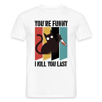 Ils sont plus drôles - T-shirt homme - blanc - Devant - AI Model Male 178 dark (178cm)