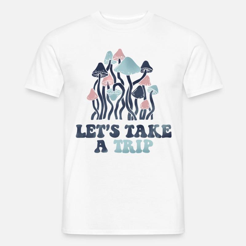 LASS UNS EINEN AUSFLUG MACHEN - Männer T-Shirt - Weiß