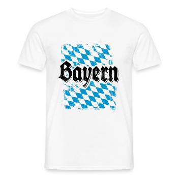 Servus - Gruß aus Bayern - weiß und blau - Männer T-Shirt - Weiß - Vorne - AI Model Male 178 dark (178cm)