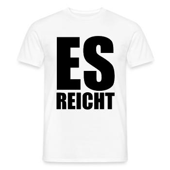 Es reicht - Männer T-Shirt - Weiß - Vorne - AI Model Male 178 dark (178cm)