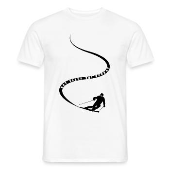 Eat Sleep Ski Repeat - Ski - Ski - Men's T-Shirt - white - Front - AI Model Male 178 dark (178cm)