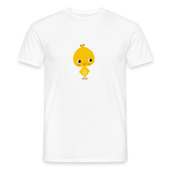 Chicken, easter, spring, chicken, easter, spring, - Men's T-Shirt - white - Front - AI Model Male 178 dark (178cm)