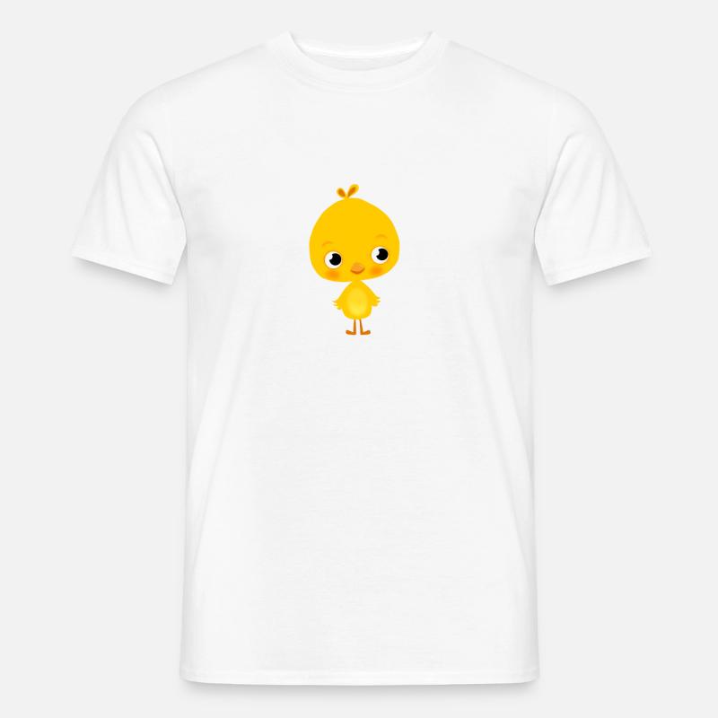 Huhn, Ostern, Frühling,Chicken, Easter, spring, - Männer T-Shirt - Weiß