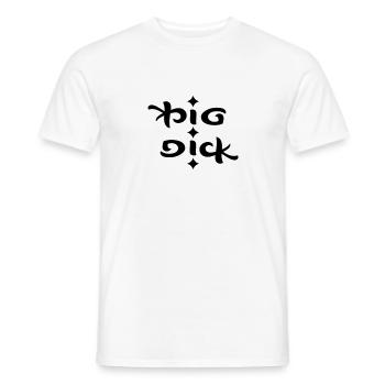 Big Dick - Männer T-Shirt - Weiß - Vorne - AI Model Male 178 dark (178cm)