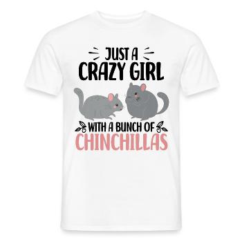 Chinchilla - Männer T-Shirt - Weiß - Vorne - AI Model Male 178 dark (178cm)