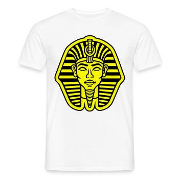 Crâne de pharaon - T-shirt homme - blanc - Devant - AI Model Male 178 dark (178cm)