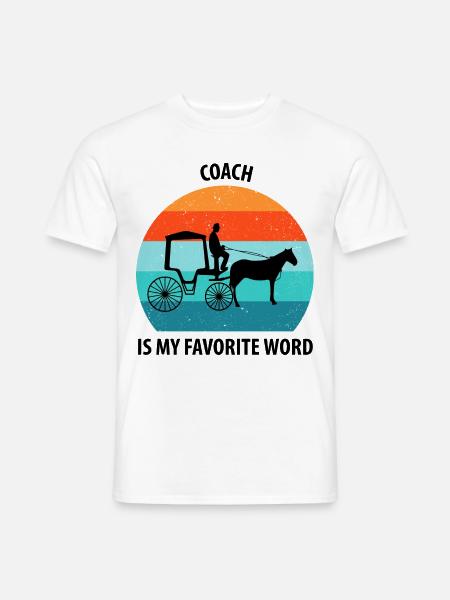 Kutscher Kutsche Pferdekutscher Kutschieren - Männer T-Shirt - Weiß