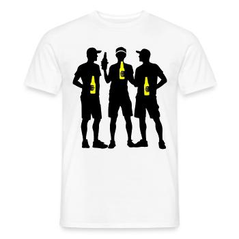 Party Team Bier Junggesellenabschied - Männer T-Shirt - Weiß - Vorne - AI Model Male 178 dark (178cm)