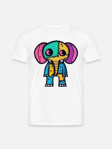 Elephant Halloween Animal - Men's T-Shirt - white