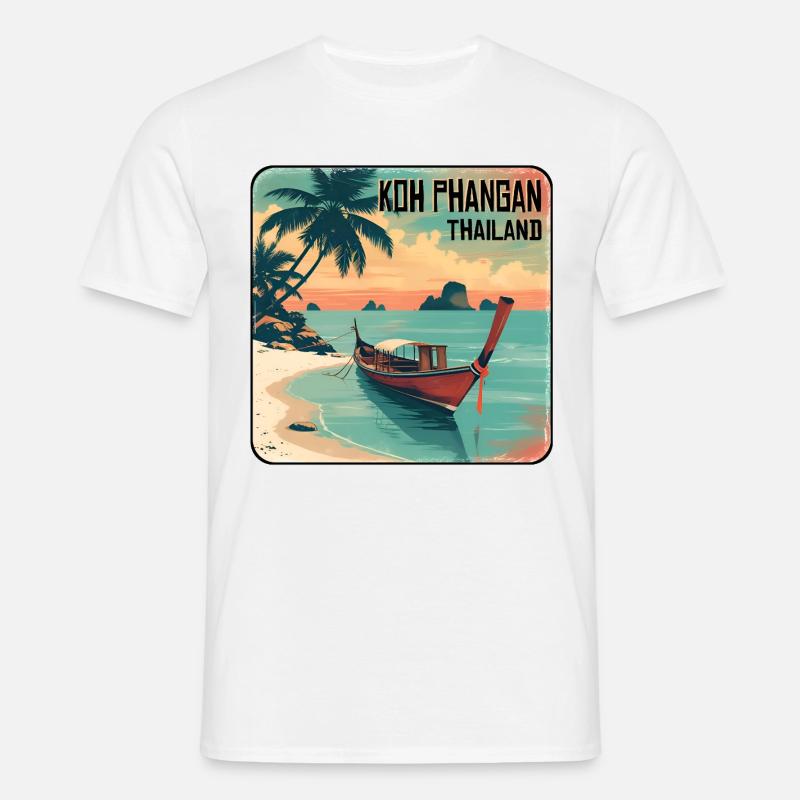 Koh Phangan, Thailand - Men's T-Shirt - white