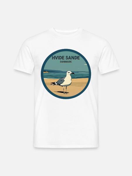 Hvide Sande alternativ Dänemark - Männer T-Shirt - Weiß