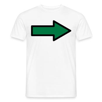 Arrow Sign Symbols - Men's T-Shirt - white - Front - AI Model Male 178 dark (178cm)